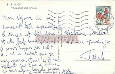 Nice — Promenada Anglika — Éditions Cosmiques — Rewers
