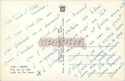 Oran — Widok na miasto — Wydawnictwo JEFF, nr 1507 — Rewers
