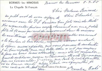 Bormes-les-Mimosas — A Igreja de São Francisco — H. Robey — Verso