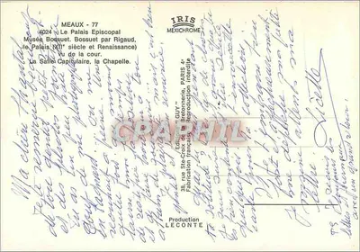 Museu Bossuet — Meaux — Editor IRIS MEXICHROME — Verso