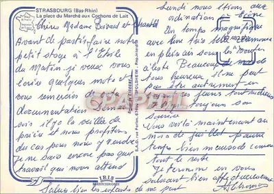 Praça do Mercado dos Porcos em Strasbourg — editor ARIS — Verso