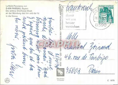 Passau — miasto trzech rzek — wydawca D-839 — Rewers