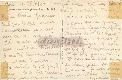 Vale nevado — vista alpina — Edição L.E.V.D. - Dinard — Verso