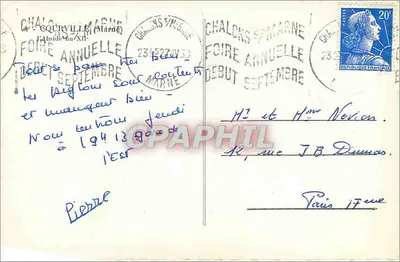 Igreja de Châlons-sur-Marne — Abside do XIIº século — Editor desconhecido, número de série não visível — Verso