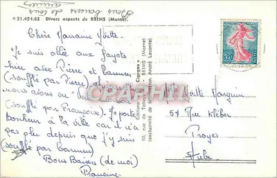 Reims — Różne aspekty — Éditions de Tellegrane — Rewers