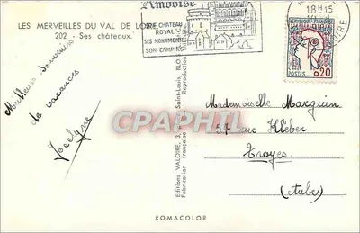 Castelos da Loire — Coleção de 10 castelos — Éditions Valoire — Verso