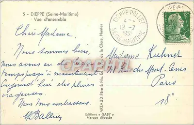 Dieppe (Seine-Maritime) — Widok ogólny — Wydawnictwo Gaby — Rewers