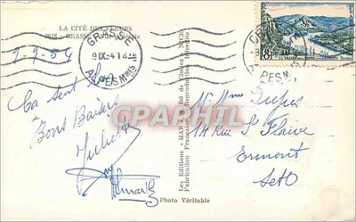 Grasse — widok panoramiczny — Wydawnictwo «MAR» — Rewers