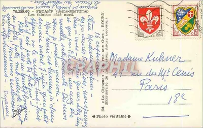 Skały po stronie północnej — Cigogne — Wyd. « La Cigogne » — Rewers