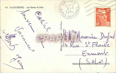 Saint-Tropez — Les Quais du Port — Éditions Lions Heart, n°417 — Rewers