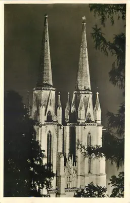 Igreja de Elisabeth, Marburg — iluminação noturna — Fotografie Weerth, Marburg