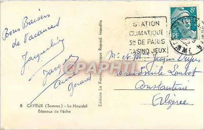 Barcos de Fêche — Le Hourdel — Éditions La France Artistique — Verso