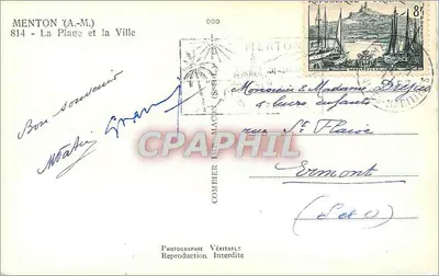 Menton (A.M.) — Plaża i miasto — Pim — Rewers