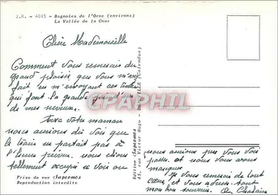 Bagnole de l'Orne (alrededor) — La Vallée de la Cour — Edición Hugo — Reverso