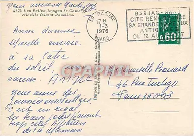 Due ragazze alla Camargue — Éditions de Provence G.A.L. n°4174 — Verso