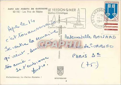 Słoik z żywicą — Lasy Gascogii — Éditions Mexichrome, nr 40/192 — Rewers