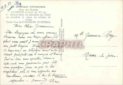 Pays des Sources — Langogne (Lazare) — Editor Iris — Verso