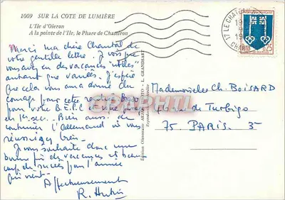 Fary Chassiron — Wyspa Oleron — Wydawnictwo Ariac, nr 1009 — Rewers