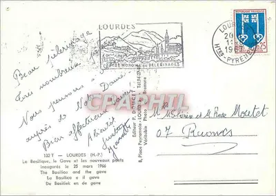 Lourdes — Bazylika i Gave — Wydawca Edlu — Rewers