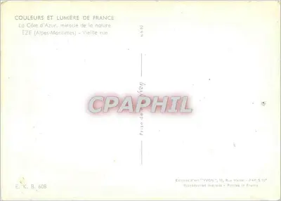 Èze (Alpes-Maritimes) — Stara ulica — Wydawnictwo Sztuki YVON — Rewers