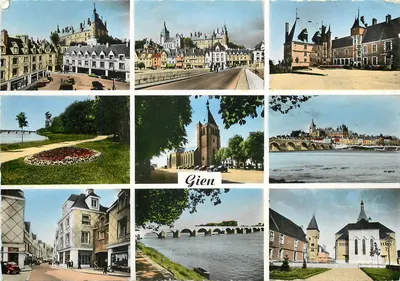 Gien — Panorama e locais — P.&J. Gelis, Paris