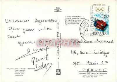 Mallorca — Visão parcial — Éditions Piquè, n° 1520 — Verso
