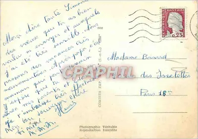 Ruoms (Ardèche) — paisagem de falésias e arcos naturais — Comhier Imp. (S.-et-L.) — Verso