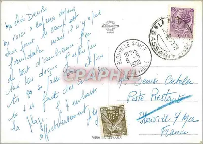 Sardenha — carta postal ilustrada com cenas locais — editada por VERA — Verso