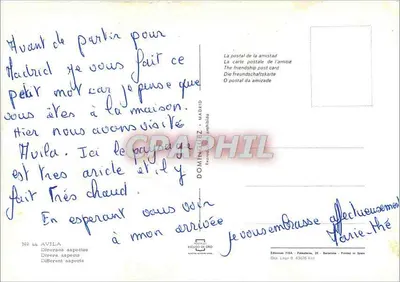 Avila — verschillende aspecten — Edities FISA, n° 44 — Achterkant