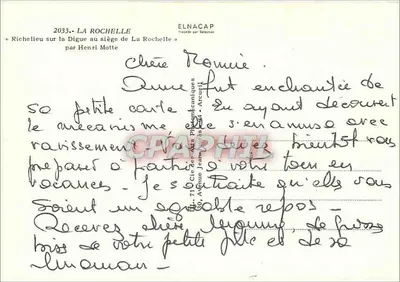 Richelieu sulla Diga durante il blocco di LA ROCHELLE — Henri Motte — n°154 — Verso