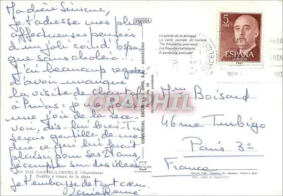 Castelldefels — zamek i plaża — wydawca PISA, nr 5633 — Rewers