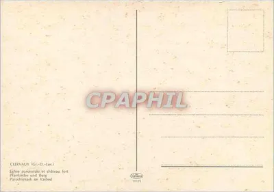 Clervaux — Iglesia parroquial y castillo fortificado — editor Kottats, n° 1012/2 — Reverso