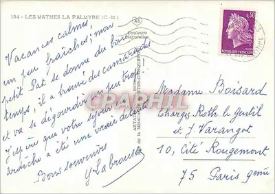Les Mathes-la-Palmyre — vista geral — Graphel, n°104 — Verso