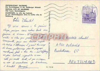 Getreidegasse — handlowa ulica w Salzburgu — MM-Verlag, nr FS 26 — Rewers