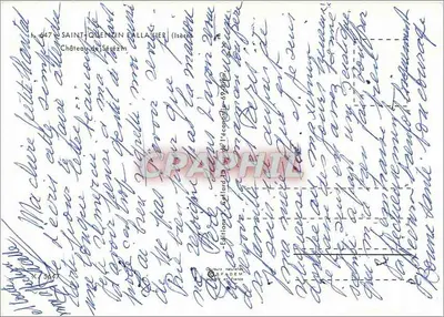 Zamek Sétézim — Saint-Quentin-Fallavier (Isère) — Wydawnictwo Gellard nr 447 — Rewers