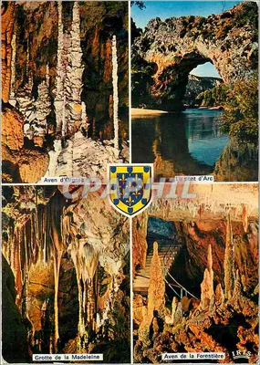 Grutas e pontes da Ardèche — Aven d'Orgnac, pont d'Arc, Grotte de la Madeleine, Aven de la Forestière — IRIS