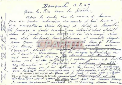 Un Rucher et son Champ de Lavande — La Provence pittoresque — Wyd. Tardy, 895 — Rewers