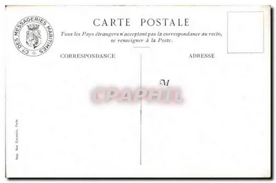 Shangai — Estudantes chinesas — Messageries Maritimes — Verso