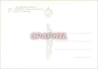A Marie Joséphine — Bourdon da Basílica Nossa Senhora da Guarda — Sociedade Francesa Marial, n° 1212 — Verso