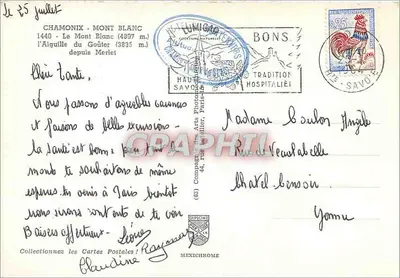 O Mont Blanc — Vista desde Merlet — Editor IRIS — Verso