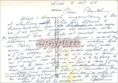 Provençaanse folklore — Kleine boerenvrouw met lavendel — Uitgave Tardy, n° 904 — Achterkant