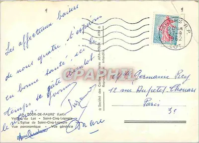 La Tour de Faure — Vista panorâmica — APA — Verso