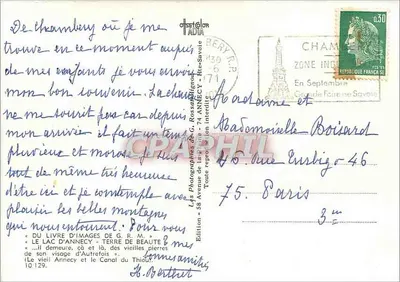 Anney - Kanał Wyspy - Widok na kanał z łabędziami - Fotografie G. R. M. — Rewers