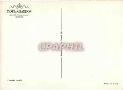 Zamek La Muette — widok ogrodu i basenu — Moët & Chandon, Épernay — Rewers
