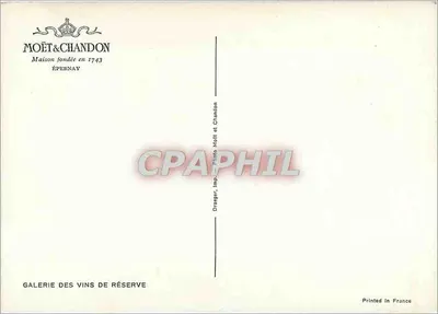 Galeria Winiów Rezerwowych — Moët & Chandon — Épernay — Rewers