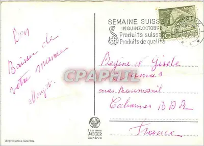 Zamek Chillon — Jezioro Leman — Wydawnictwo Jaeger, nr 8212 — Rewers