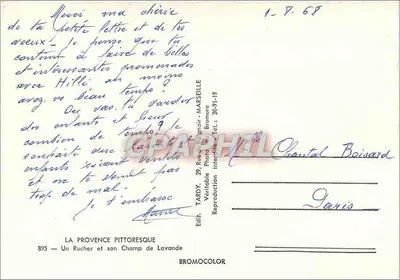 Ulica z Miodowiskiem i Polami Lavandy — Prowansja Pittoreska — Tardy, 895 — Rewers