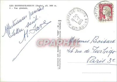 Les Hopitaux-Neufs (Doubs) — Ogólny widok — Combière IWP, Macon — Rewers