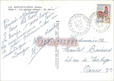 Les Hôpitaux-Neufs (Doubs) — Ogólny widok z powietrza — Comdier Imp. Macon — Rewers