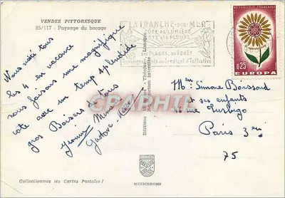 Paisagem do bocage — Vendeé — Edições Mexichrome, n° 85/117 — Verso
